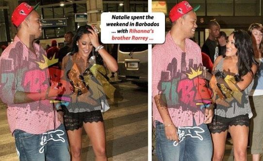 Rorrey Fenty with his rumored girlfriend.